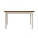 クレソン ダイニングテーブル W135 WH/カフェ ナチュラル バイカラー ブラウン パイン材