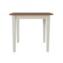 クレソン ダイニングテーブル W75 WH/カフェ ナチュラル バイカラー ブラウン パイン材