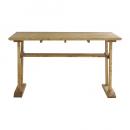 コロハ ダイニングテーブル W130 NA ナチュラル 木製 ウッド パイン材 収納ラック付き