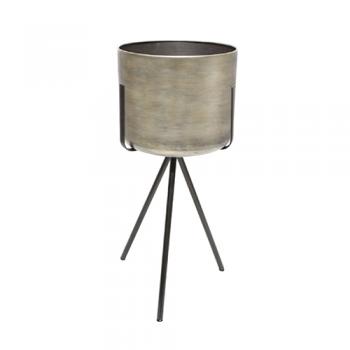 メタルプランタースタンド Lサイズ 円柱 ガーデニング 庭 ポット 通販