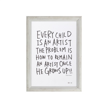 アートフレーム ディスプレイ おしゃれ イメージチェンジ アクセント A4サイズ ホワイト ピカソ