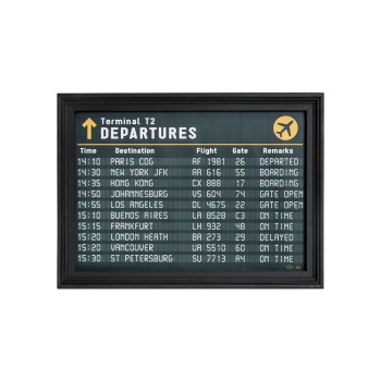 アートフレーム ディスプレイ アクセント おしゃれ イメージチェンジ A3サイズ ブラック 時刻表