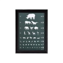 アートフレーム おしゃれ イメージチェンジ ディスプレイ アクセント A3サイズ ブラック 動物