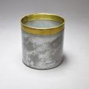 ポット ヴィンテージ調  おしゃれ 花瓶 缶 通販