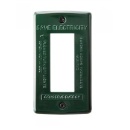 スイッチプレート アクセント おしゃれ インテリア スチール アメリカン 重さ0.06kg グリーン