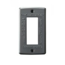 スイッチプレート アクセント おしゃれ インテリア スチール アメリカン 重さ0.06kg グレー