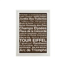 アートフレーム おしゃれ ディスプレイ イメージチェンジ アクセント A1サイズ ホワイト パリ