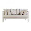 サボリー 2.5P ソファ WH/Stripe blue ホワイト 二人掛け シンプル おしゃれ 布