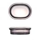 BEOBA GLASSWARE DISH SMOKE 皿 プレート ソープディッシュ 幅13.5