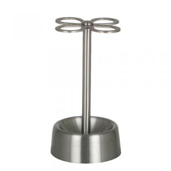 4-HOLES TOOTHBRUSH HOLDER ホルダー シルバー オシャレ 高さ12