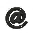 METAL LETTER 105 ''@'' アルファベットオブジェ アルミ ブラック 高さ10.5