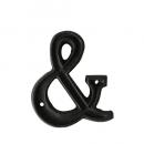 METAL LETTER 105 ''&'' アルファベットオブジェ アルミ ブラック 高さ10.5