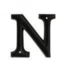 METAL LETTER 105 ''N'' アルファベットオブジェ アルミ ブラック 高さ10.5