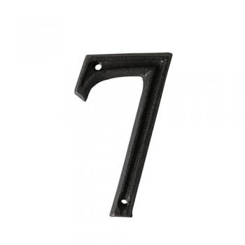 METAL LETTER 105 ''7'' アルファベットオブジェ アルミ ブラック 高さ10.5