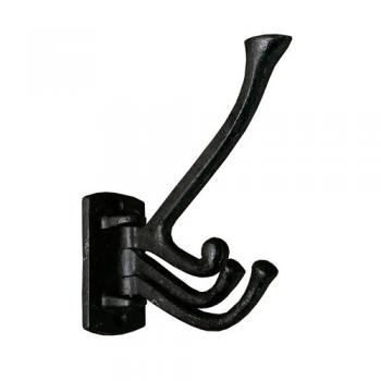 WALL HOOK BLACK フック アンティーク調 おしゃれ アイアン ブラック 高さ15