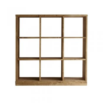 ローゼル シェルフ 3×3 NA ナチュラル 木製 ディスプレイ 収納 棚 オープンラック おしゃれ