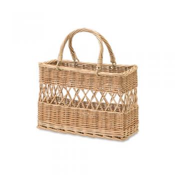 かごバッグ ナチュラル バスケット スクエア 鞄 カバン ウッド 木製 柳 通販