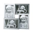 ALUMINUM FRAME ''4 in one'' シルバー フォトフレーム アルミ 高さ28