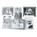 ALUMINUM FRAME ''6 in one'' シルバー フォトフレーム アルミ 高さ28