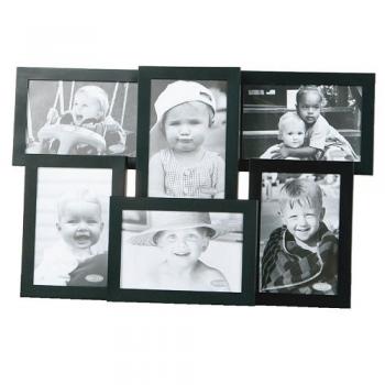 ALUMINUM FRAME ''6 in one'' BLACK フォトフレーム アルミ 高さ28