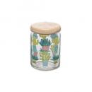 蓋付き保存容器 サボテン ガラスキャニスター 調味料入れ キッチン 通販