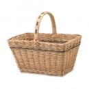 ウッドバスケット 柳 木製 かご 収納 小物入れ インテリア スクエア型 通販