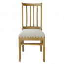 シード ダイニングチェア NA ナチュラル 椅子 木製 ファブリック シンプル クッション 鋲