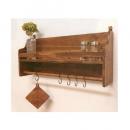 オールドパインウォールフックシェルフ 棚 木製 ナチュラル おしゃれ ディスプレイ アンティーク調