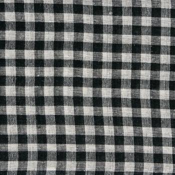 MULTI CLOTH H コットン インド綿 ブラック チェック ナチュラル クロス 幅150