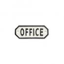 アイアンプレート OFFICE オフィス ホワイト サイン DIY ネーム 通販