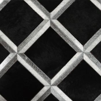 HAIR-ON GOATSKIN RUG W/VISCOSE E1015 ラグ ブラック 幅100