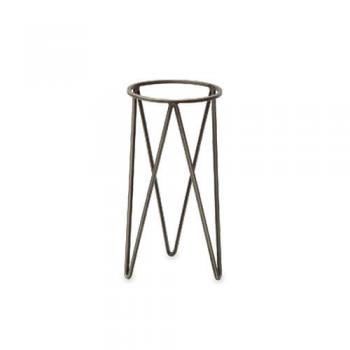 アイアンポッドスタンド 小 シルバー ガーデニング 庭 フレーム 通販