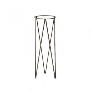 アイアンポッドスタンド 大 シルバー ガーデニング 庭 フレーム 通販