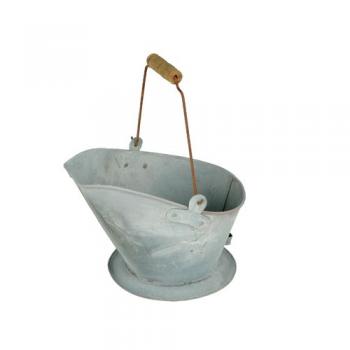 COAL BUCKET S バケツ シャビー ガーデン雑貨 ブリキ グレー オシャレ 高さ17.5