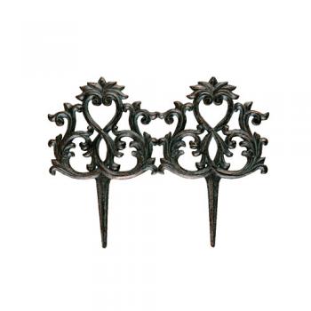 FENCE ANTIQUE BRONZE ブロンズ アイアン ガーデン雑貨 アンティーク調 高さ27