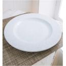 カント・プレート26cm 2個セット 食器 陶器 ホワイト おしゃれ お皿 手作りの風合い