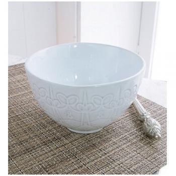 カント・ボウル13cm 6個セット 食器 陶器 ホワイト おしゃれ お皿 手作りの風合い