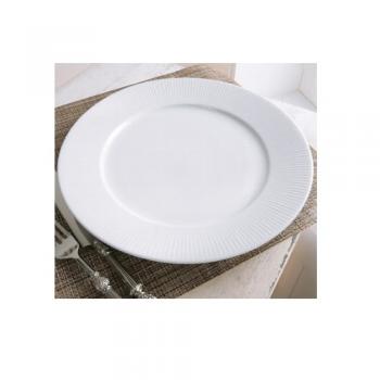 リプル・プレート28cm 4個セット 食器 陶器 ホワイト おしゃれ お皿 シンプル 繊細な模様