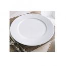 リプル・プレート28cm 4個セット 食器 陶器 ホワイト おしゃれ お皿 シンプル 繊細な模様