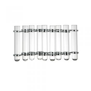 LINK TUBE VASE SILVER RING ガラス フラワーベース 花瓶 高さ15