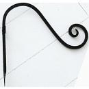 スパイラル・ウェーブフック 4個セット 壁掛け スチール アンティーク調 ハンガリー ディスプレイ