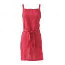 エプロン レッド リネン シンプル ナチュラル 料理 キッチン 通販