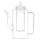 GLASS TEA POT SQUTAN 750ml ティーポット ガラス クリア 高さ19.5