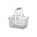 アイアンバスケット 小 ワイヤー シルバー かご 収納 キッチン 洗濯 通販