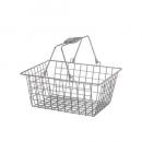 アイアンバスケット 中 ワイヤー シルバー かご 収納 キッチン 洗濯 通販