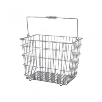 ランドリーワイヤーバスケット 中 シルバー 洗濯かご 収納 キッチン 通販