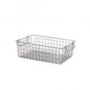 ワイヤーバスケット シルバー スタッキング かご 収納 洗濯 高さ13 通販