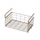 ワイヤーハンギングバスケット ゴールド かご 収納 連結可能 高さ18 通販