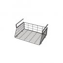 ワイヤーハンギングバスケット ブラック かご 収納 連結可能 高さ17.5 通販