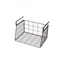 ワイヤーハンギングバスケット ブラック かご 収納 連結可能 高さ25 通販